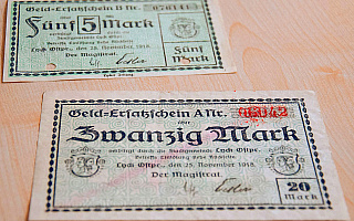 Muzeum Historyczne w Ełku powiększyło zbiór banknotów zastępczych. Placówka kupiła dwa kolejne notgeldy